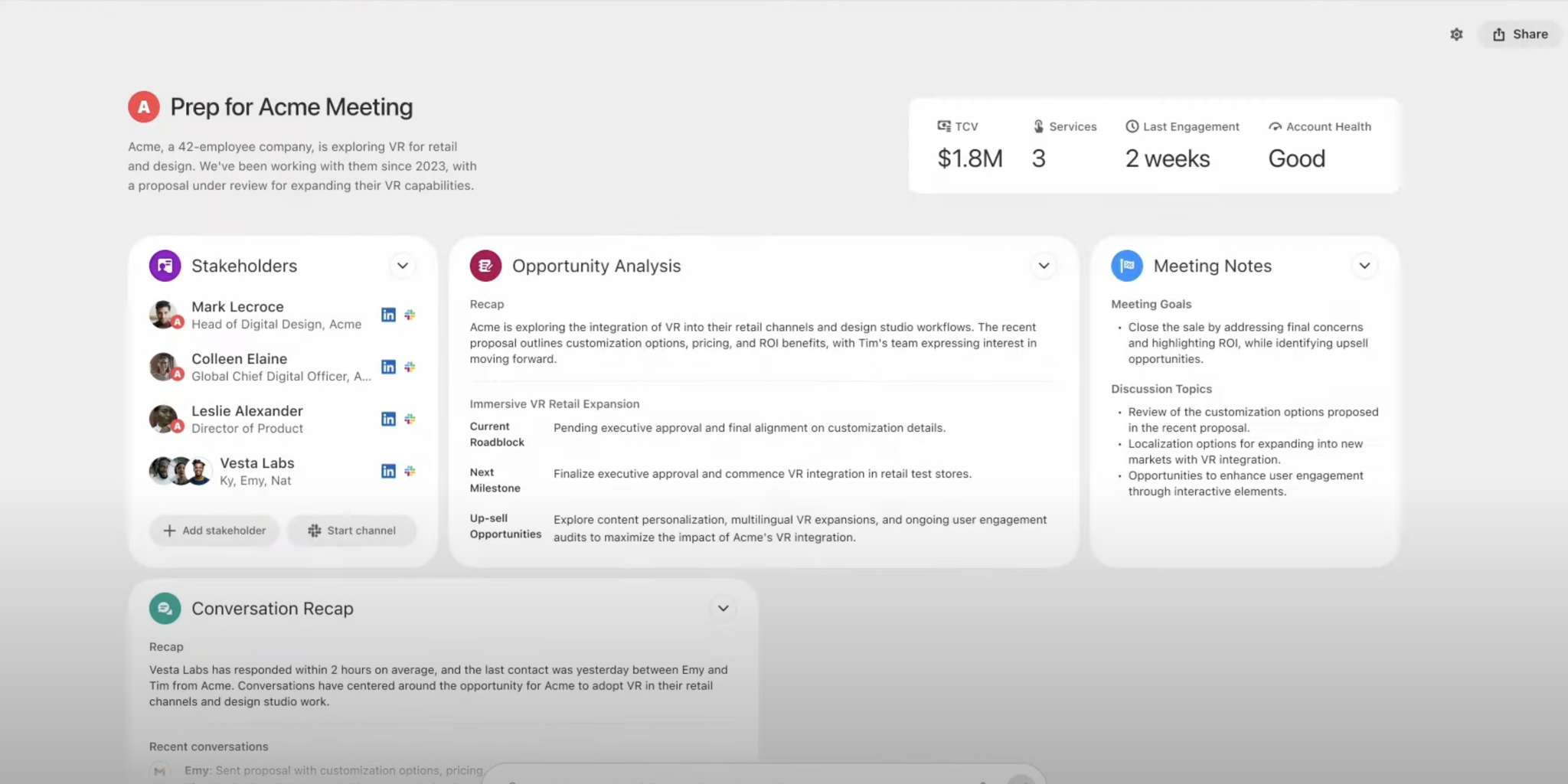Salesforce 生成式画布